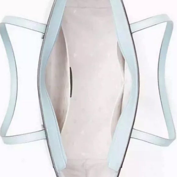 Kate Spade Dana Tote Bag Daisies Daisy Aphrodite Green & bifold wallet set NWT - Picture 7 of 11